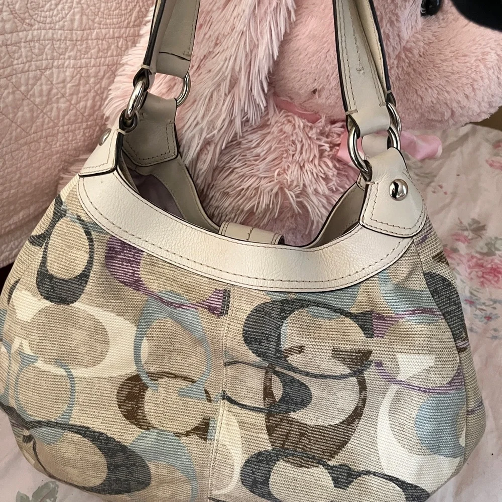 Coach Beige and Brown Women's Bag - Picture 10 of 12